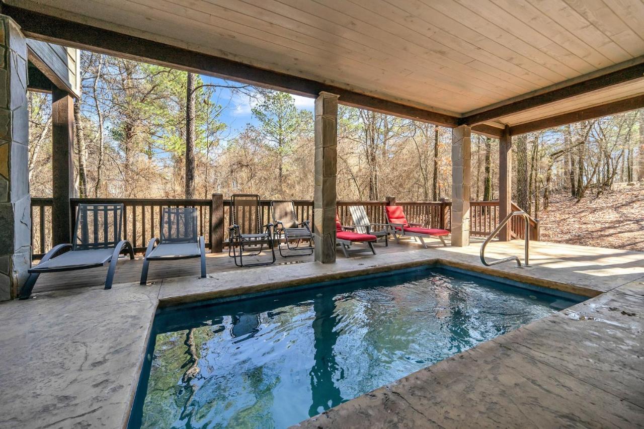 Merlot Mountain - Heated Spa Pool And Hot Tub! Cabin Broken Bow Ngoại thất bức ảnh